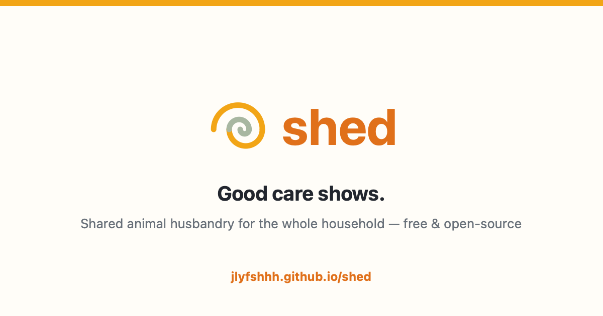 Shed — good care shows, with a gecko, branches, shed skin, and a water bowl